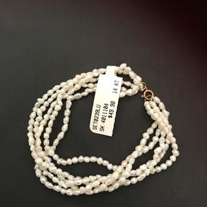 Brand new Women's White arm bracelet - 7" long